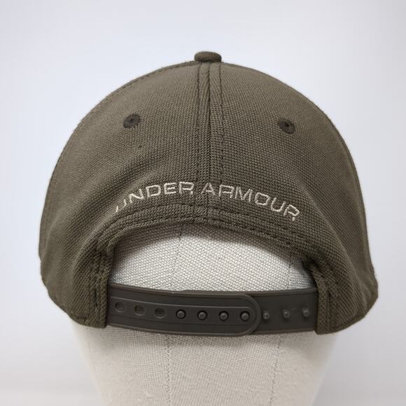 Under Armour Snapback Cap Brown One Size Adjustable Embroidered 6 Panel - Picture 6 of 9